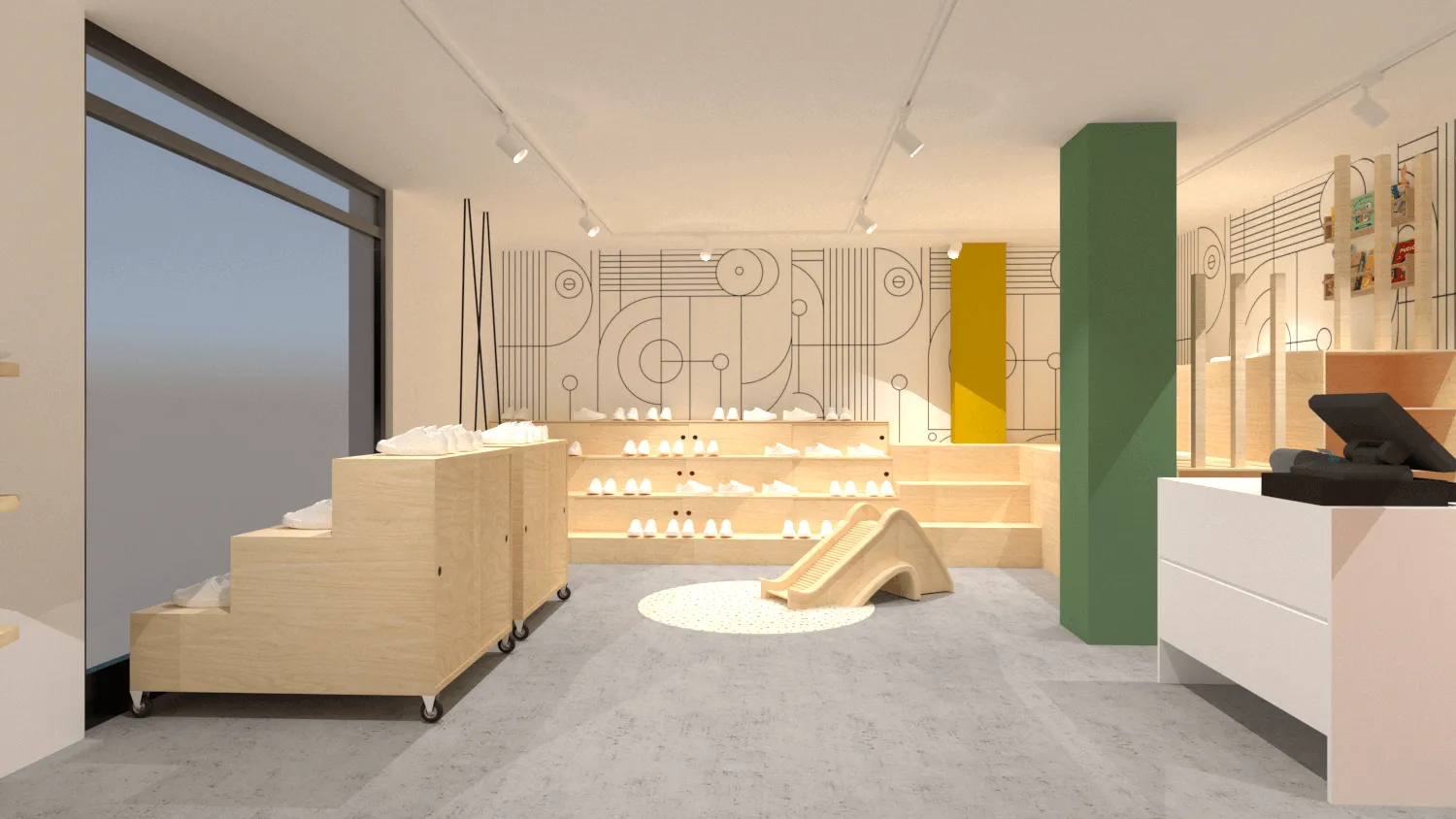 Zapatería Garos · Diseño de Interiores en Zapatería · Carolina Baracho