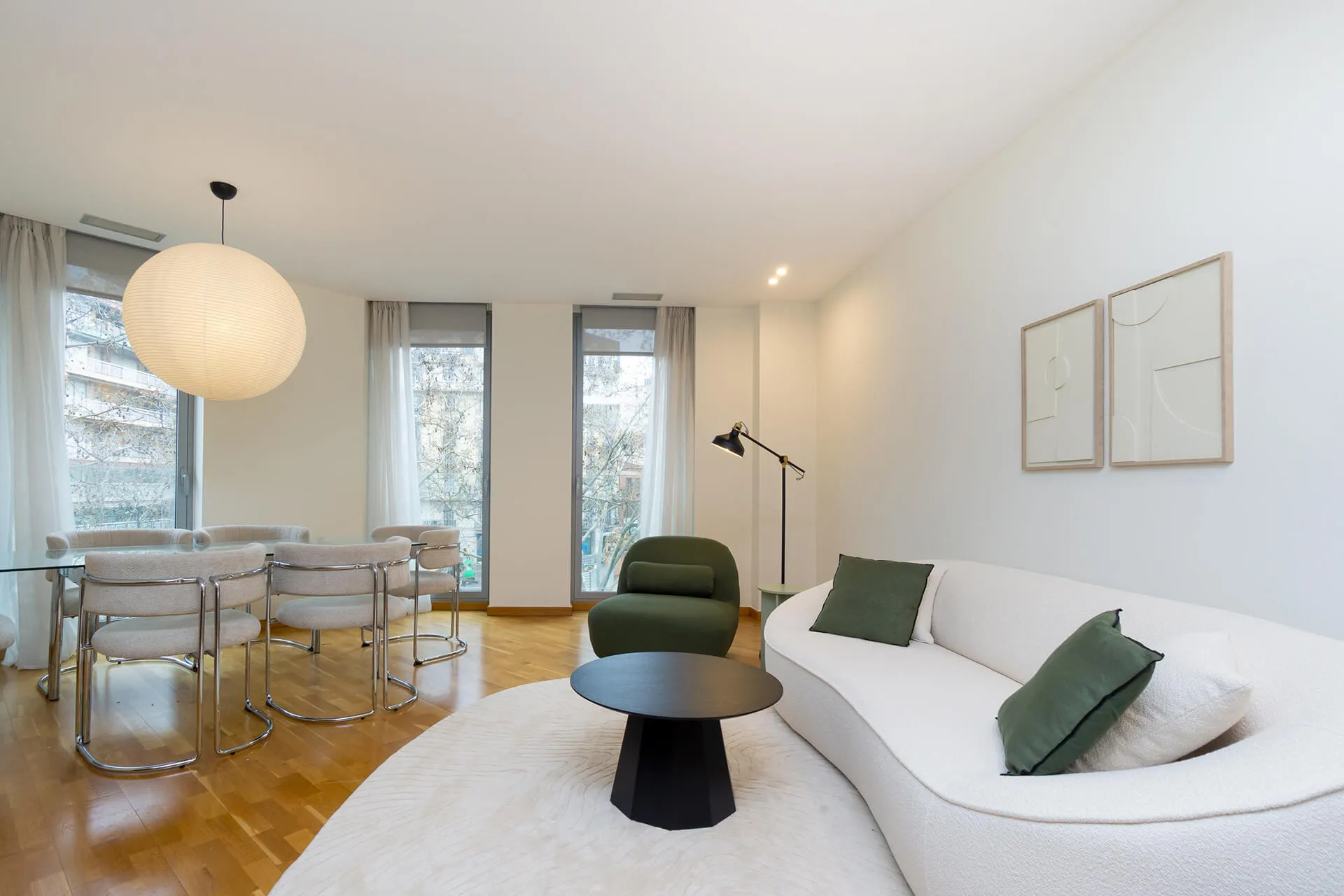 Gran Via · Decoración de interiores en piso de alquiler temporal